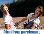 Zwei ungewöhnliche Dindl gibt es jetzt designt von purefemme ind er Brunnstraße (Foto. Pureremme)